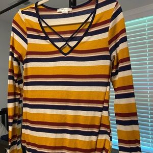 TJ MAXX long sleeve striped top